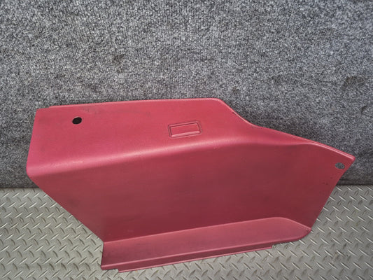 87-89 Nissan Z31 300ZX 2+0 Rear Right Trunk Trim Cover Panel RED OEM
