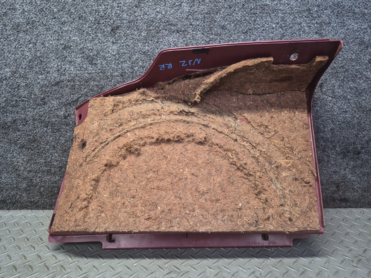 87-89 Nissan Z31 300ZX 2+0 Rear Right Trunk Trim Cover Panel RED OEM