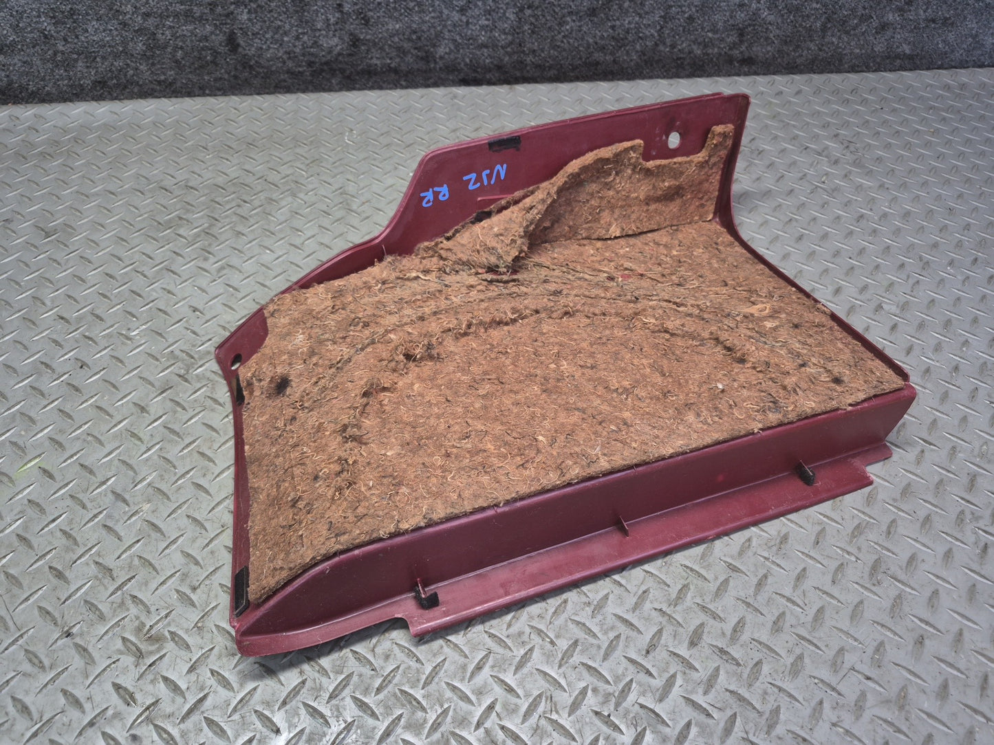 87-89 Nissan Z31 300ZX 2+0 Rear Right Trunk Trim Cover Panel RED OEM