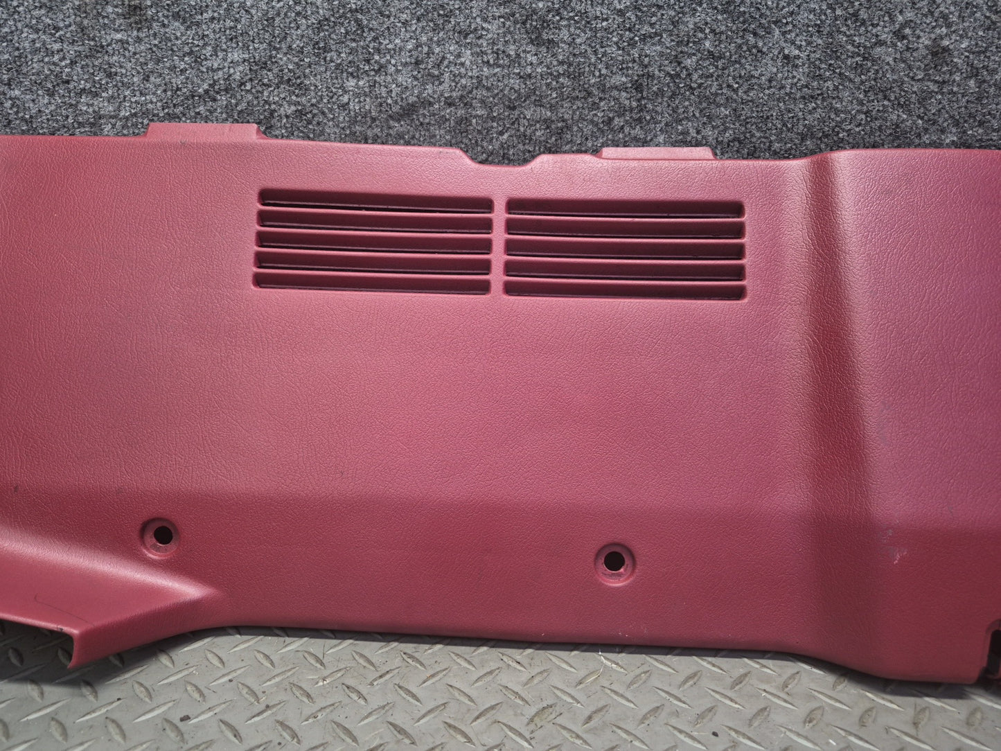 85-89 Nissan Z31 300ZX 2+0 Rear Trunk Lock Latch Interior Trim Panel Cover OEM