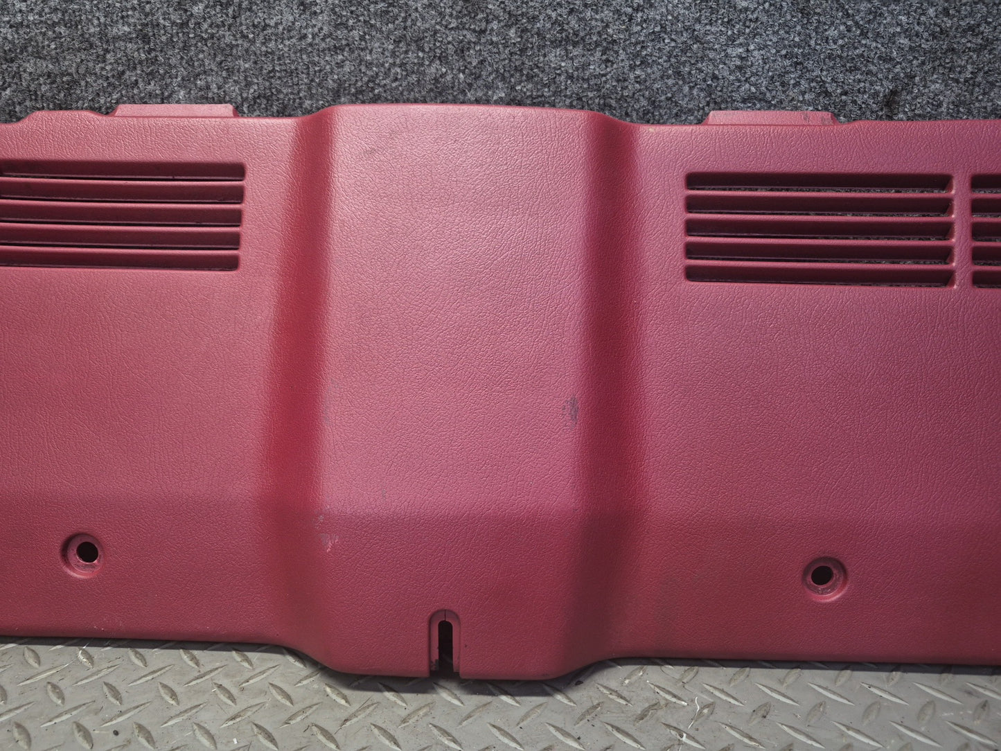 85-89 Nissan Z31 300ZX 2+0 Rear Trunk Lock Latch Interior Trim Panel Cover OEM