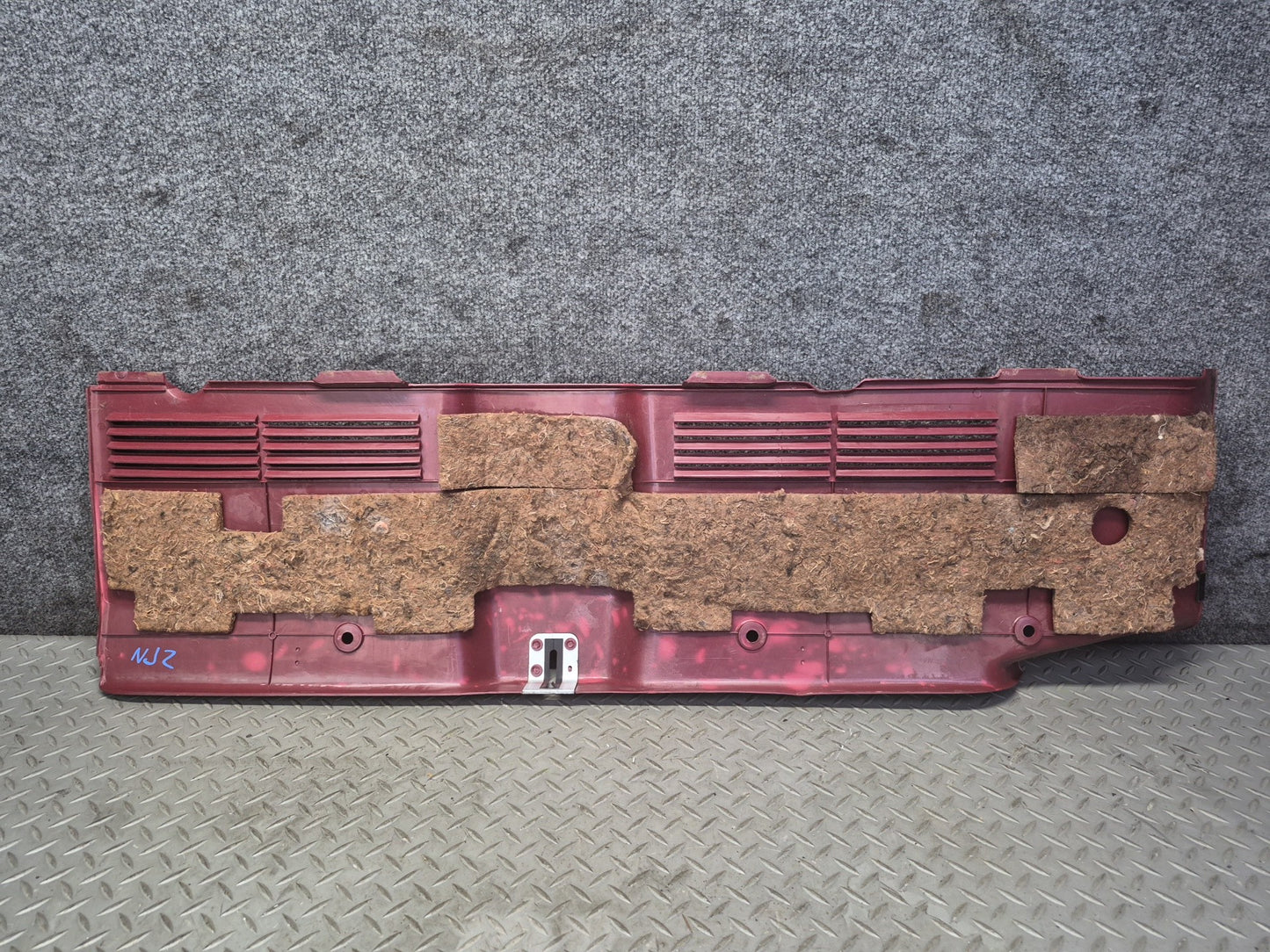 85-89 Nissan Z31 300ZX 2+0 Rear Trunk Lock Latch Interior Trim Panel Cover OEM