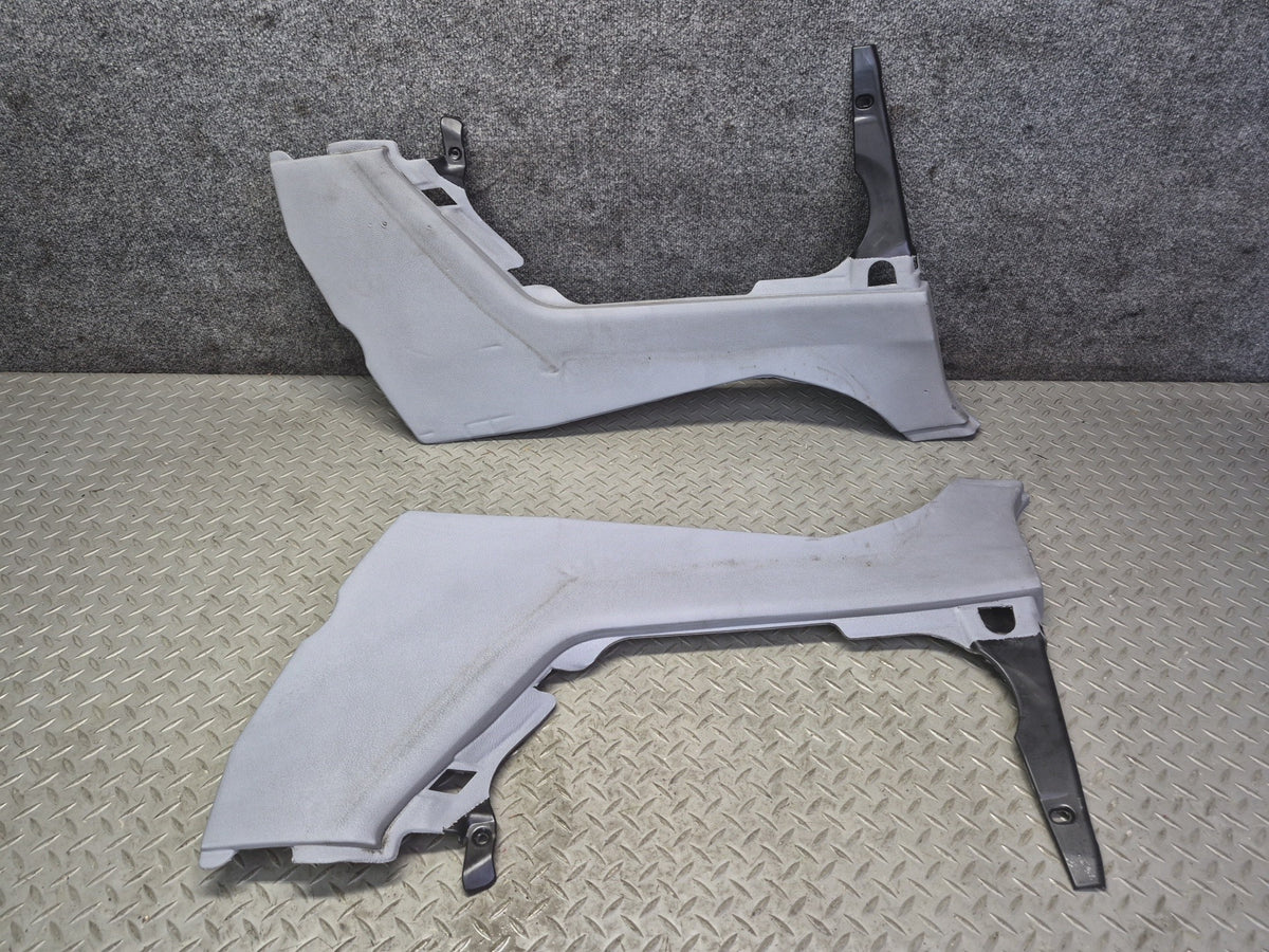01-06 BMW E46 330ci Conv Set of 2 Rear Lower Quarter Trim Cover Panel Gray Dmgd