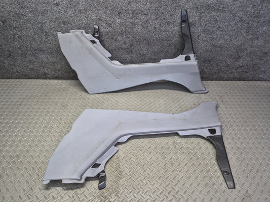 01-06 BMW E46 330ci Conv Set of 2 Rear Lower Quarter Trim Cover Panel Gray Dmgd