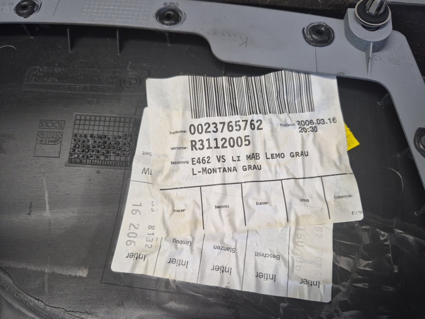 01-06 BMW E46 330ci Coupe Convert Front Door Trim Cover Panel Set Gray 110K OEM