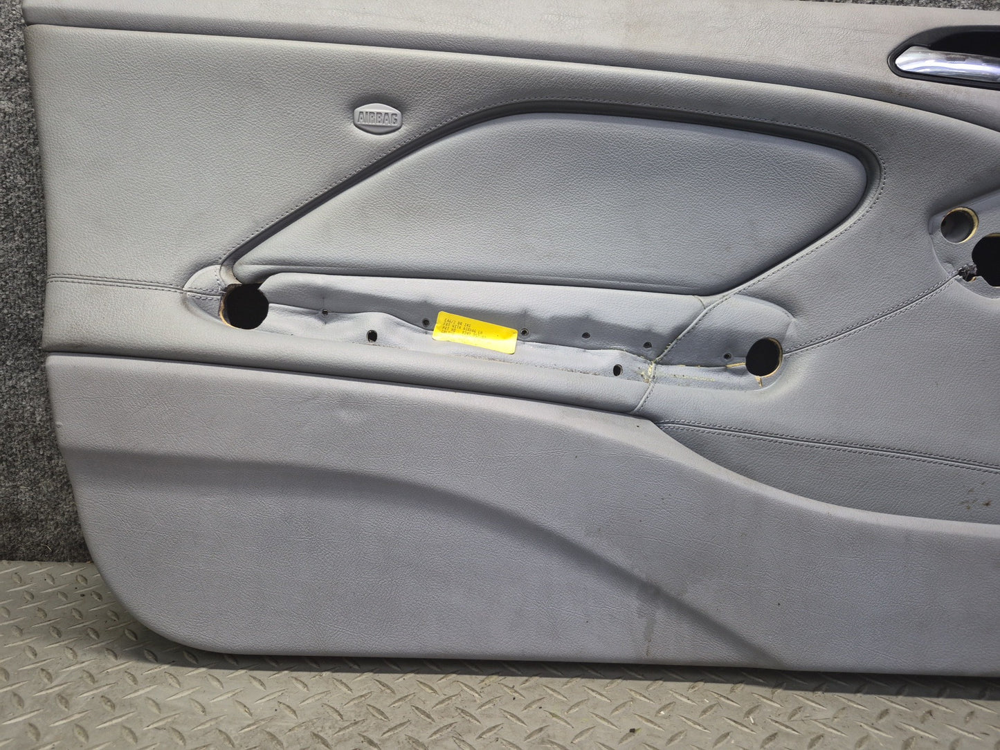 01-06 BMW E46 330ci Coupe Convert Front Door Trim Cover Panel Set Gray 110K OEM