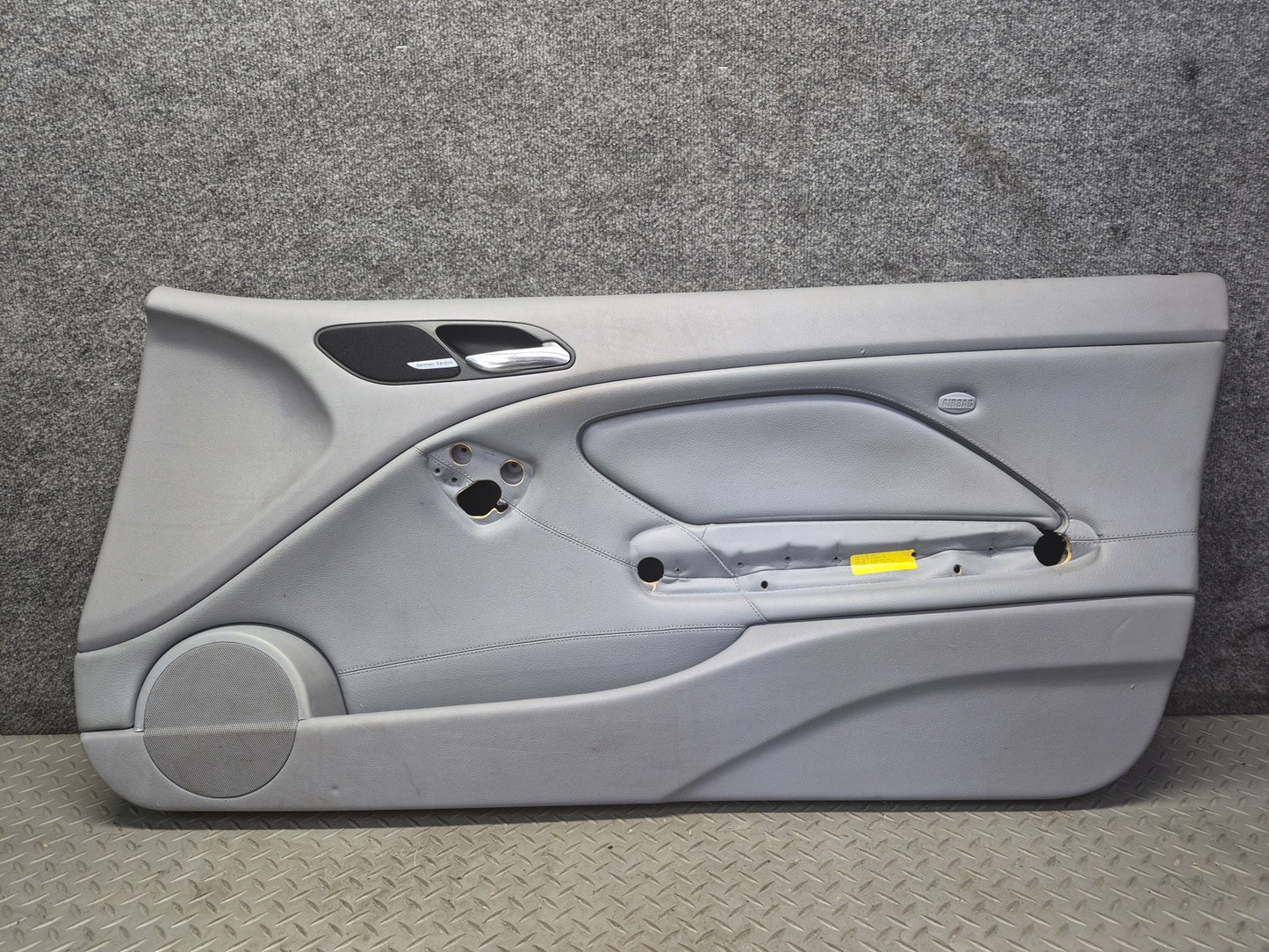 01-06 BMW E46 330ci Coupe Convert Front Door Trim Cover Panel Set Gray 110K OEM