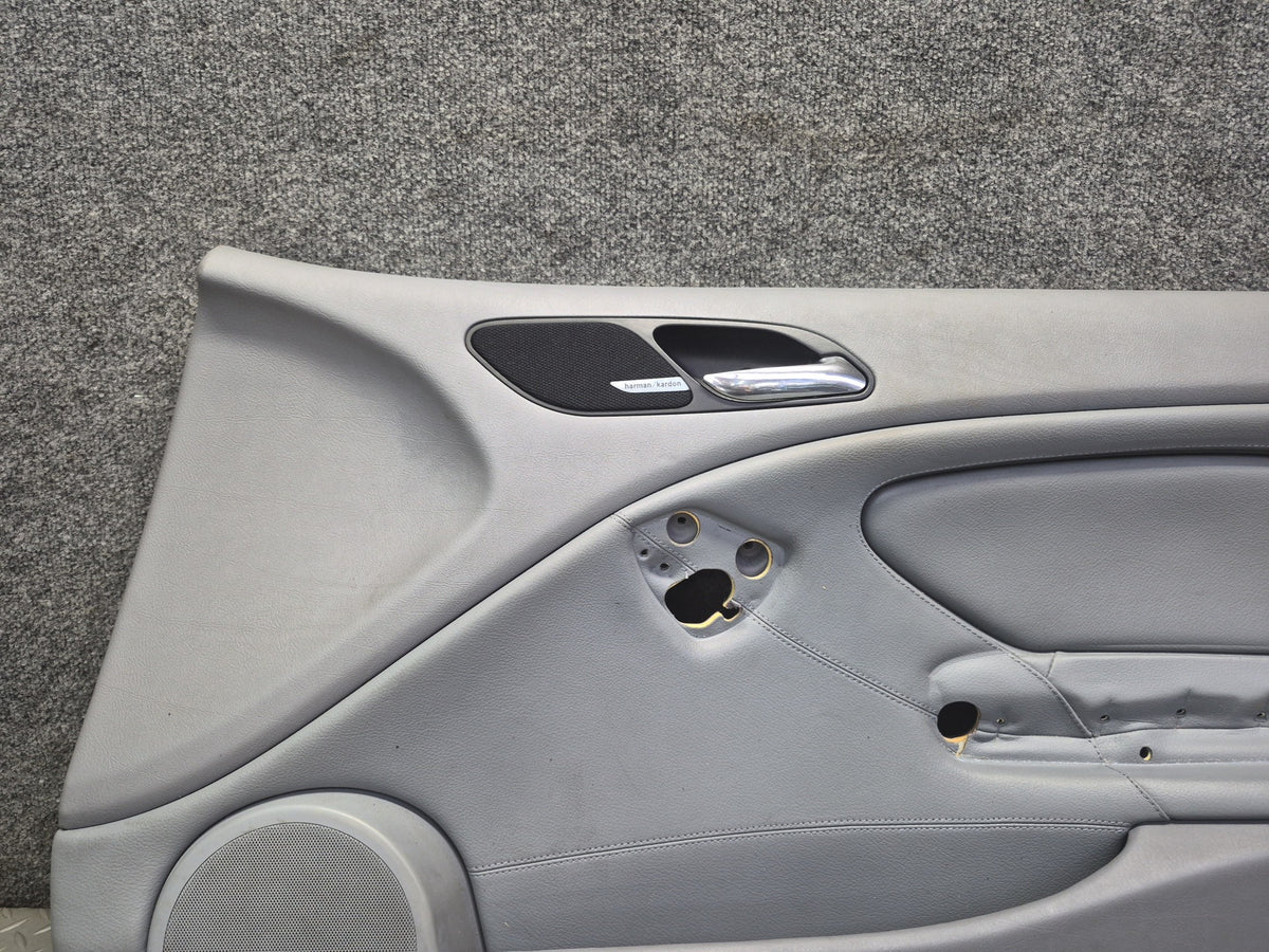 01-06 BMW E46 330ci Coupe Convert Front Door Trim Cover Panel Set Gray 110K OEM