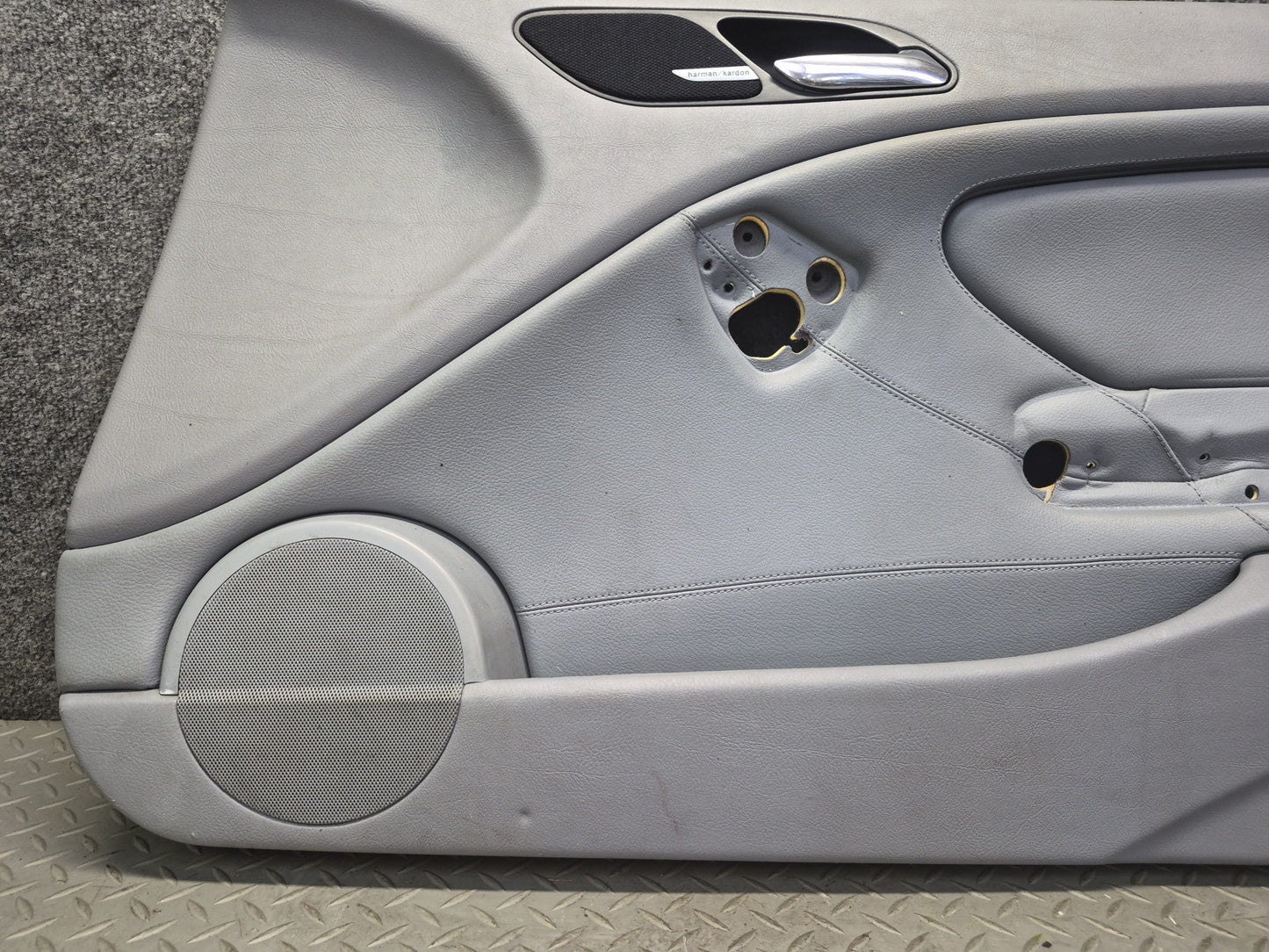 01-06 BMW E46 330ci Coupe Convert Front Door Trim Cover Panel Set Gray 110K OEM