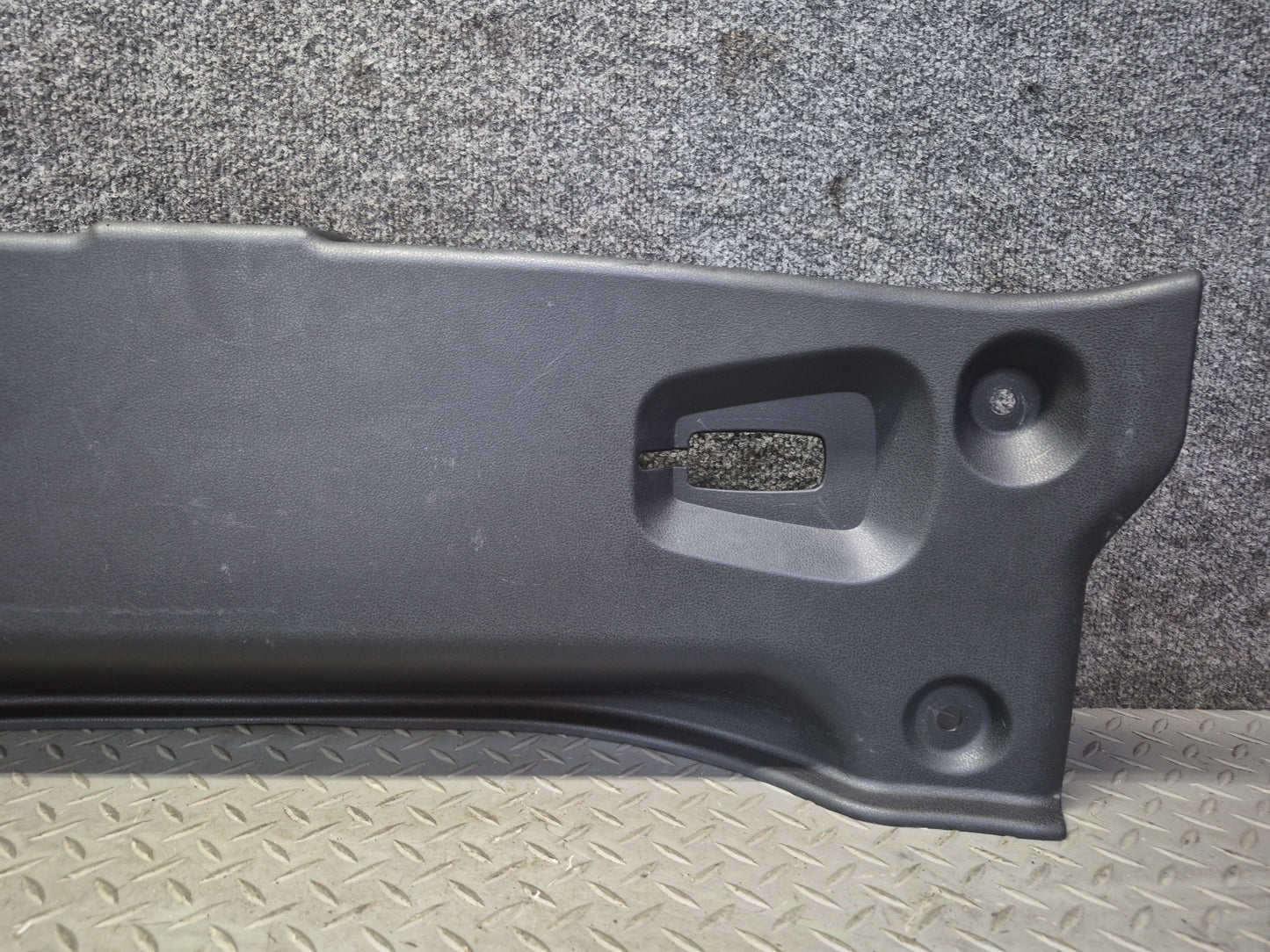 10-19 Nissan Z34 370Z Convertible Rear Trunk Scuff Sill Plate Trim Panel OEM
