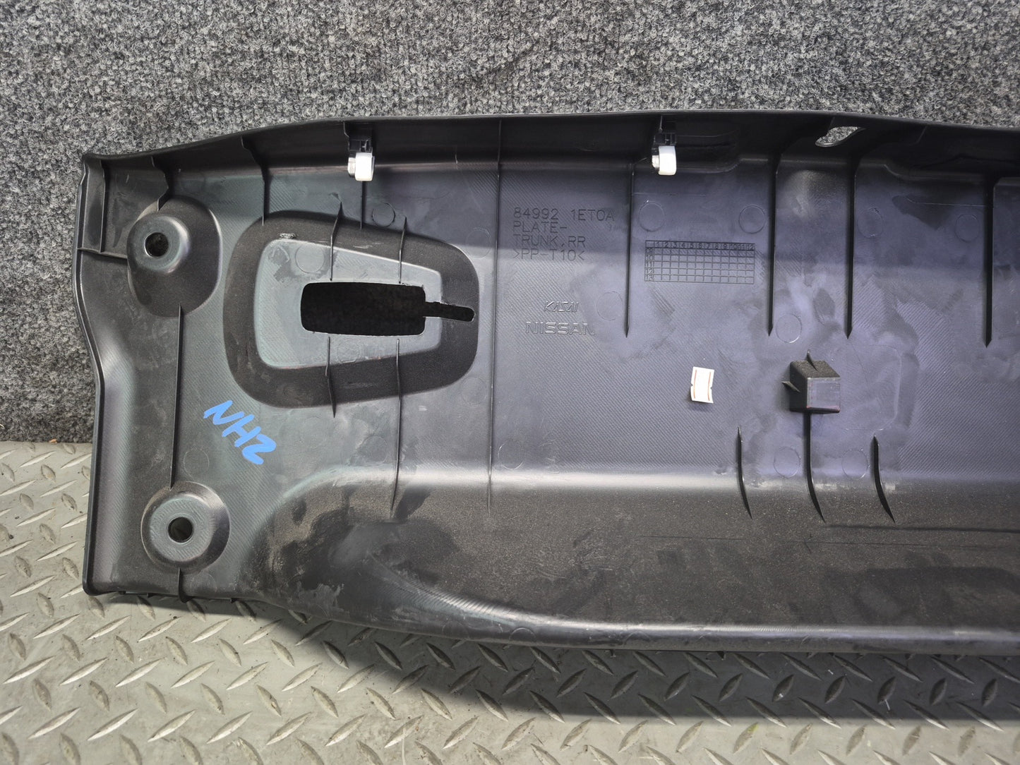 10-19 Nissan Z34 370Z Convertible Rear Trunk Scuff Sill Plate Trim Panel OEM