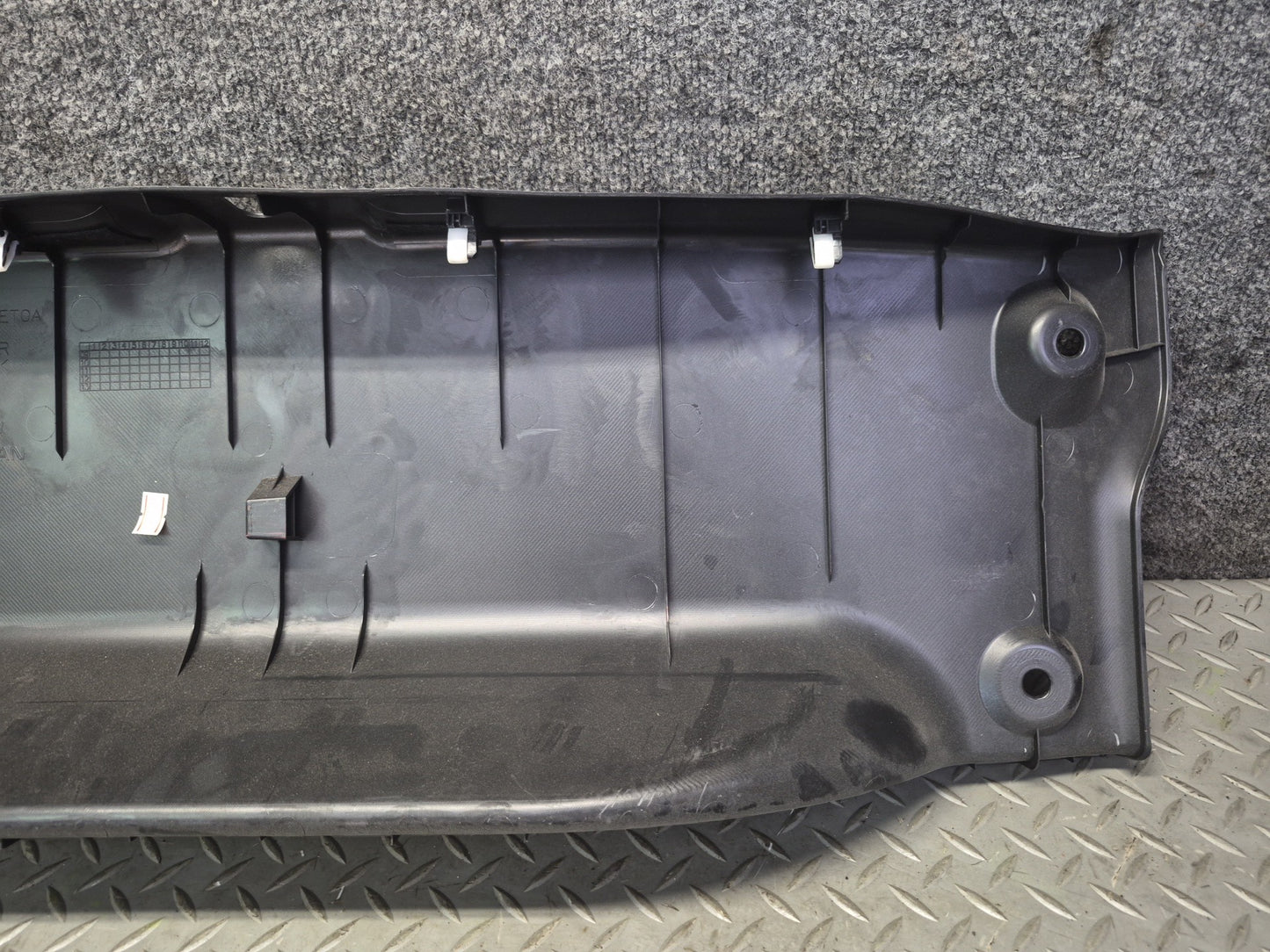 10-19 Nissan Z34 370Z Convertible Rear Trunk Scuff Sill Plate Trim Panel OEM