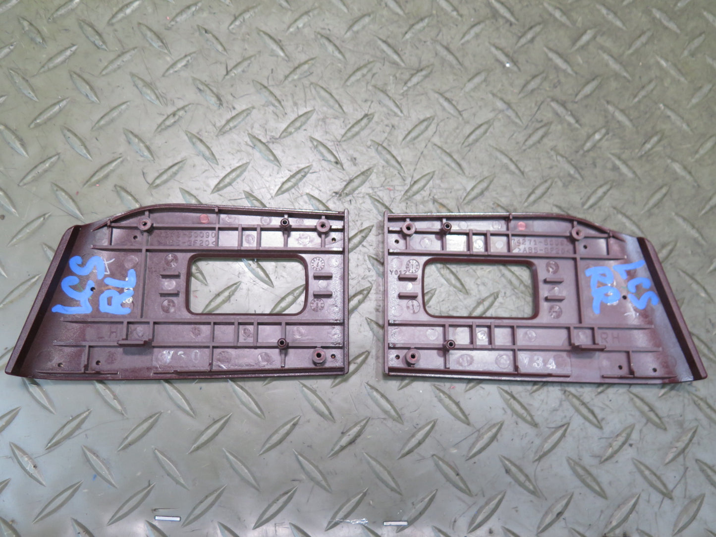 10-16 Lexus UVF46L LS600h Set of 10 Door Wood Trim Bezel Panel Set OEM