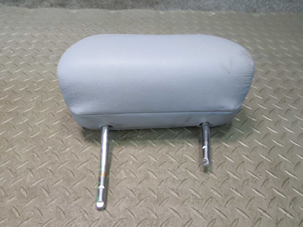 97-03 BMW E39 540i Sedan Rear Left Right Center Leather Headrest Set Gray OEM