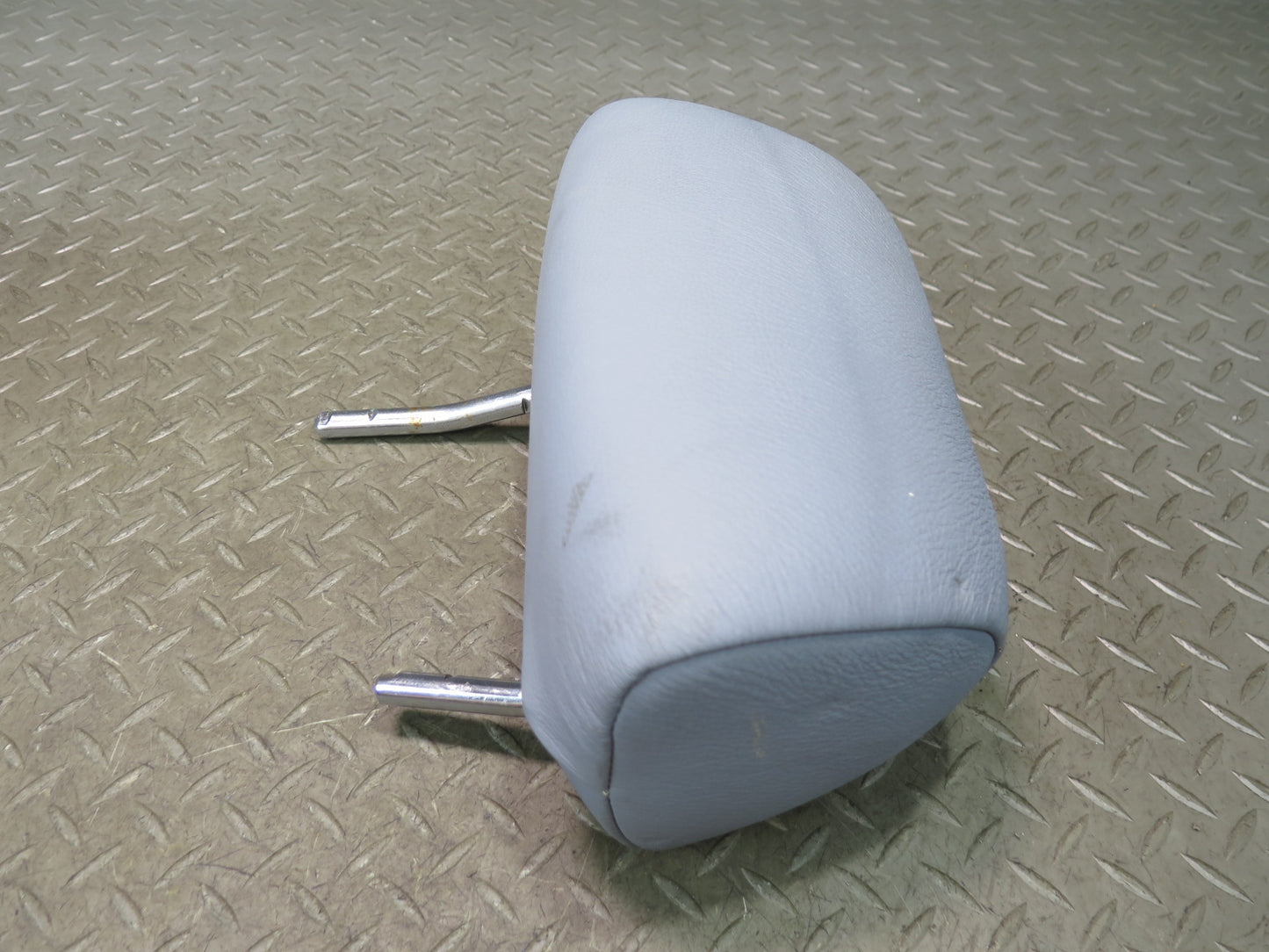 97-03 BMW E39 540i Sedan Rear Left Right Center Leather Headrest Set Gray OEM