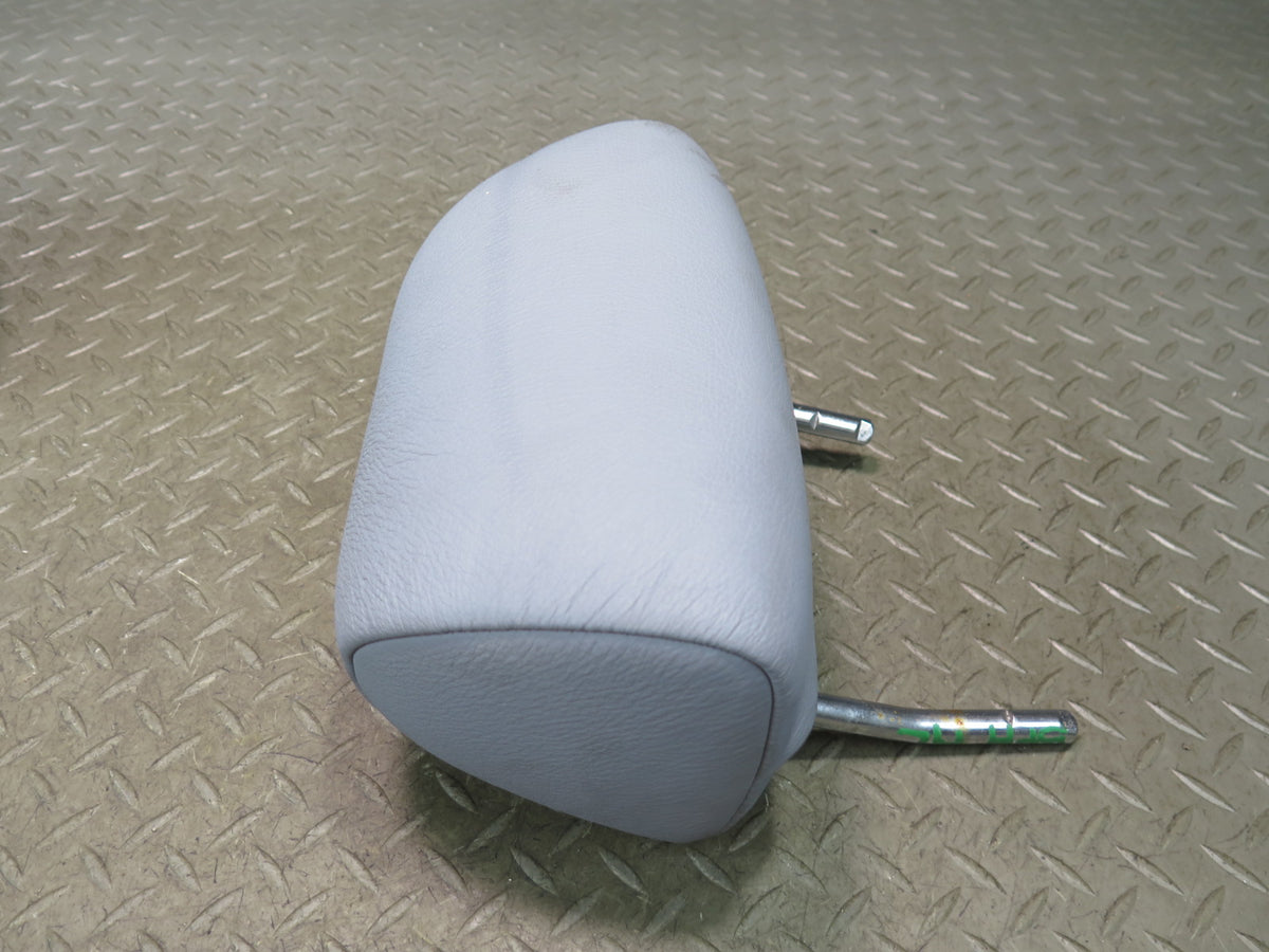 97-03 BMW E39 540i Sedan Rear Left Right Center Leather Headrest Set Gray OEM