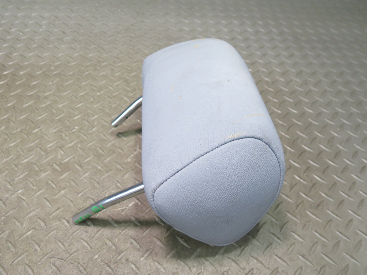 97-03 BMW E39 540i Sedan Rear Left Right Center Leather Headrest Set Gray OEM