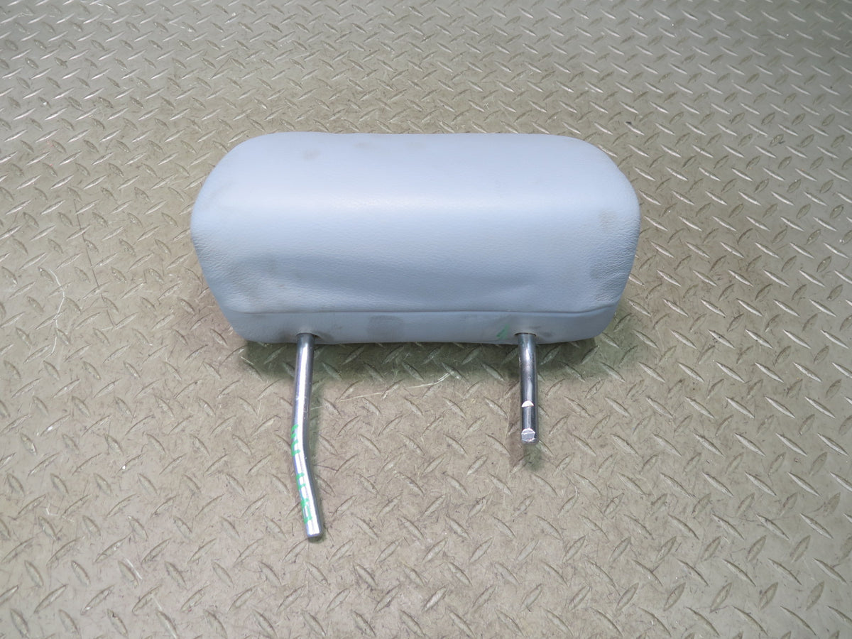 97-03 BMW E39 540i Sedan Rear Left Right Center Leather Headrest Set Gray OEM