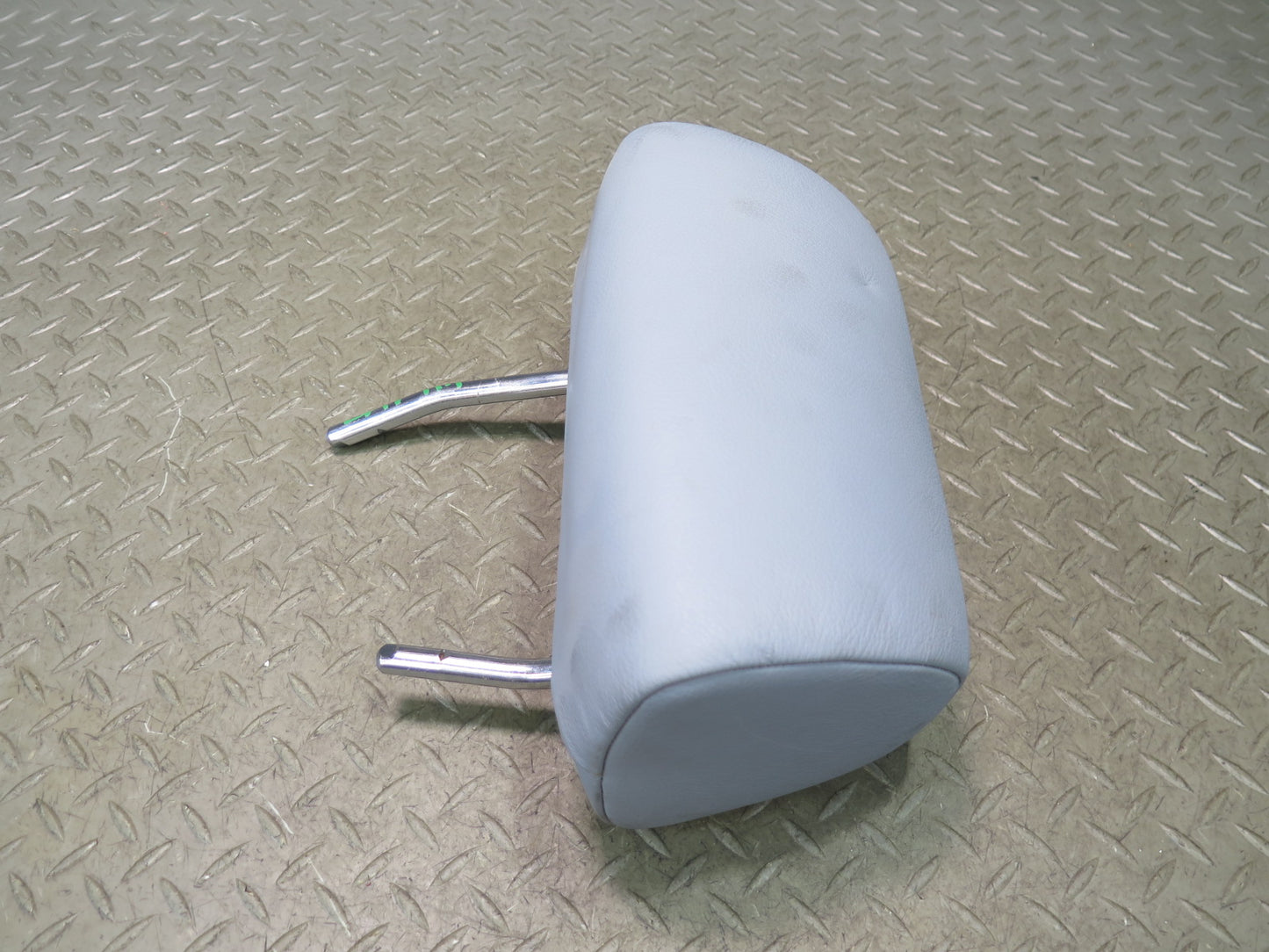 97-03 BMW E39 540i Sedan Rear Left Right Center Leather Headrest Set Gray OEM