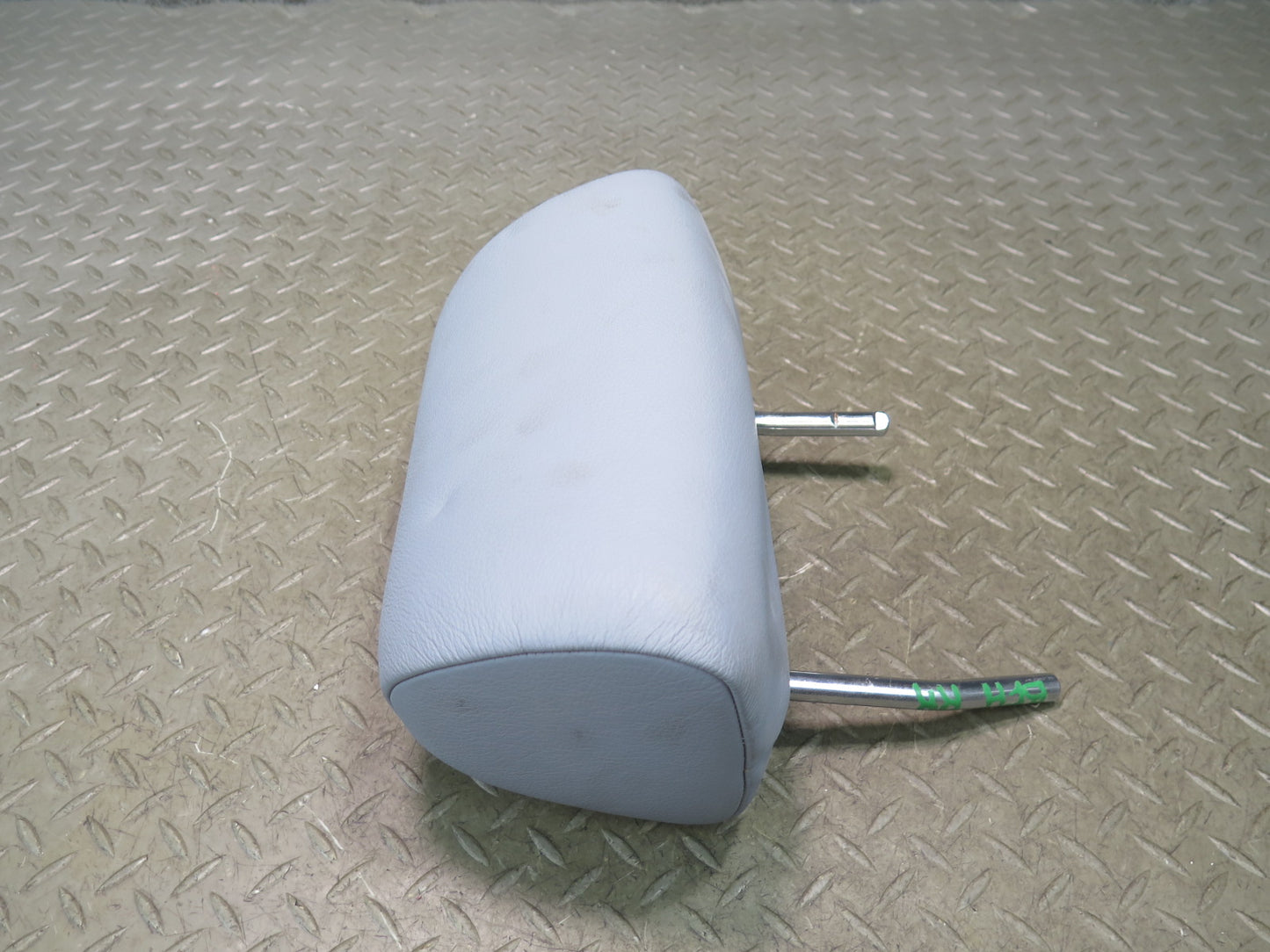 97-03 BMW E39 540i Sedan Rear Left Right Center Leather Headrest Set Gray OEM