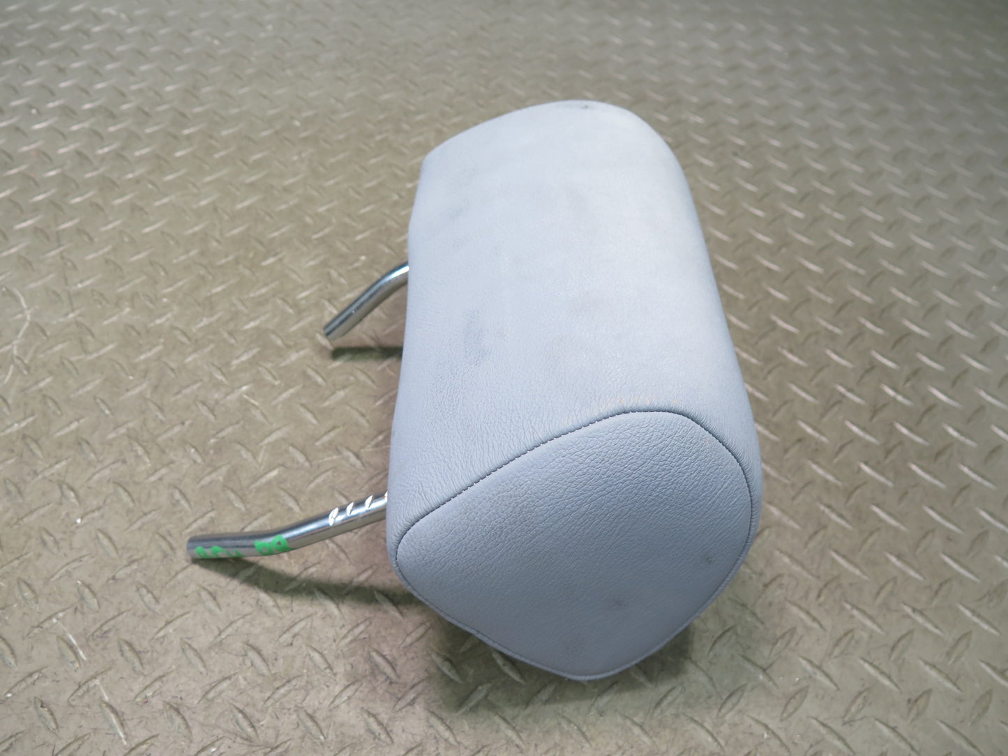 97-03 BMW E39 540i Sedan Rear Left Right Center Leather Headrest Set Gray OEM