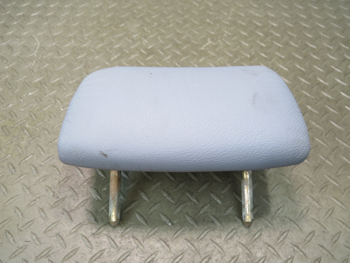97-03 BMW E39 540i Sedan Rear Left Right Center Leather Headrest Set Gray OEM