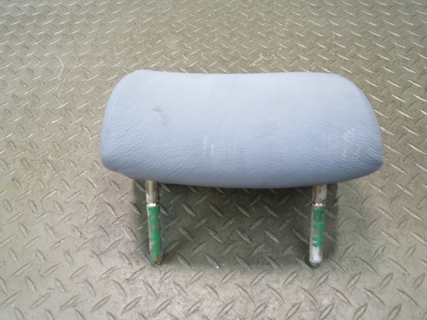 97-03 BMW E39 540i Sedan Rear Left Right Center Leather Headrest Set Gray OEM