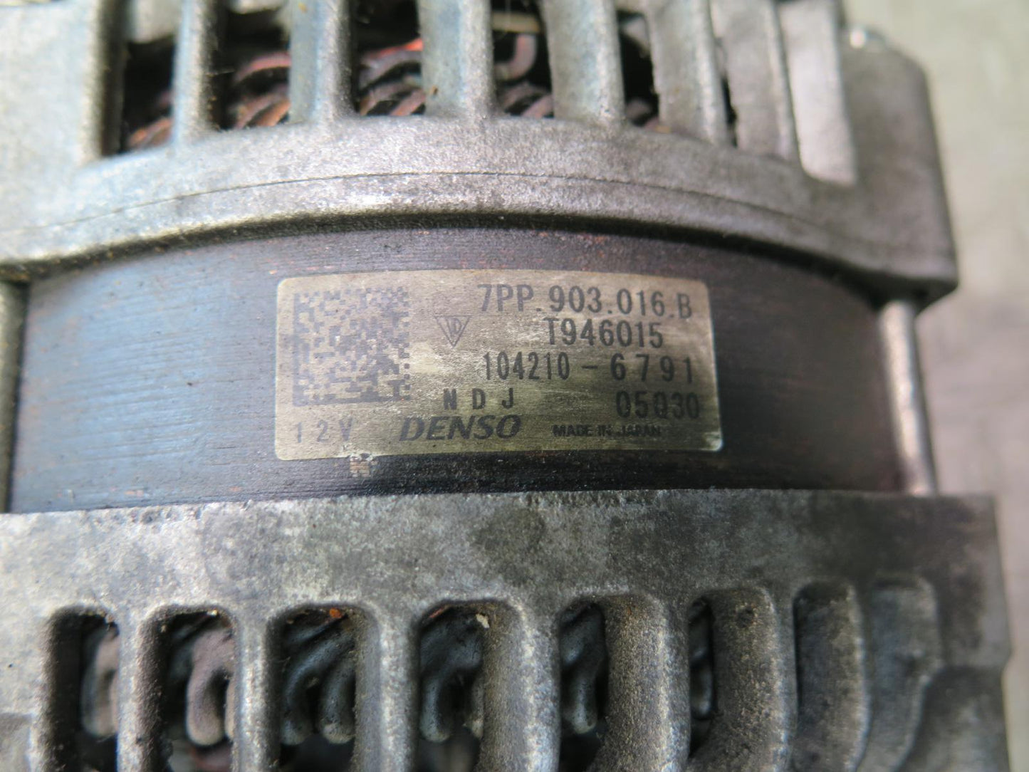 2014-2016 Porsche Panamera 970 3.0L Engine Alternator Generator 7PP903016B