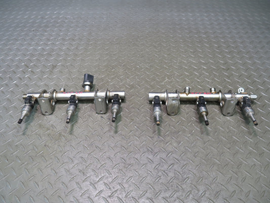 2014-2016 Porsche Panamera 970 3.0L Left & Right Fuel Rail Line W/ Injectors Set