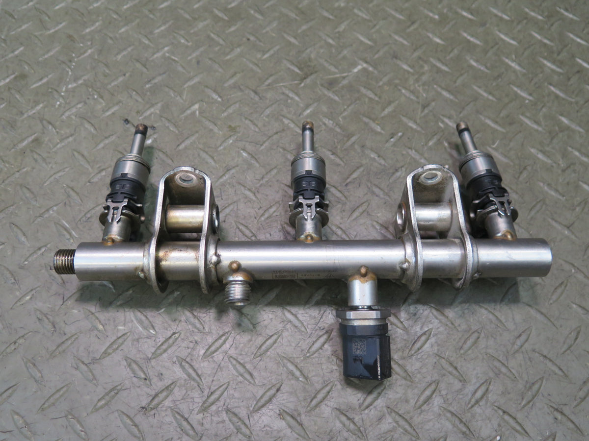 2014-2016 Porsche Panamera 970 3.0L Left & Right Fuel Rail Line W/ Injectors Set