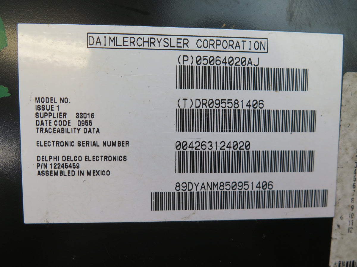 05-08 Dodge RAM 1500 DR Satellite Radio Receiver Control Module 05064020AJ