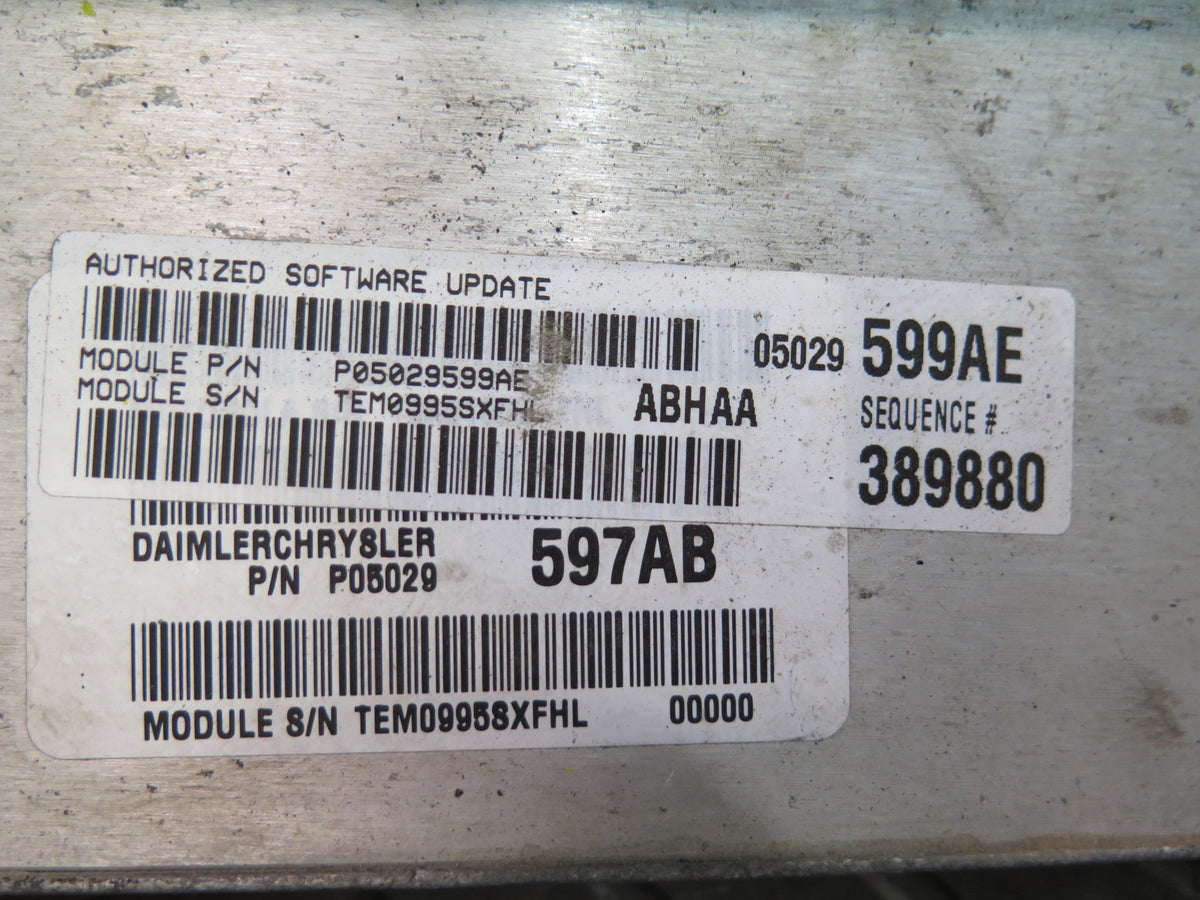 2005 Dodge RAM SRT10 DR 8.3L ECU ECM Engine  Control Module Unit 05029599AE OEM