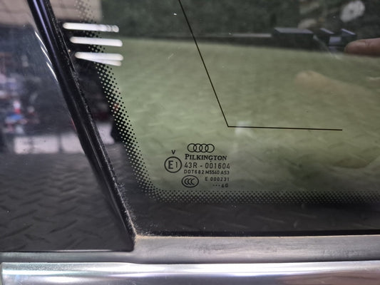 07-15 Audi 4L Q7 Rear Left Quarter Glass Window OEM