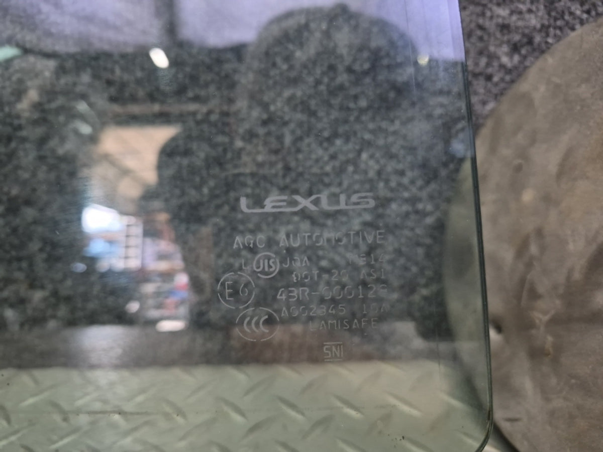 07-17 Lexus UVF46L LS600h LS600hL LS460 Rear Left Door Glass Window OEM