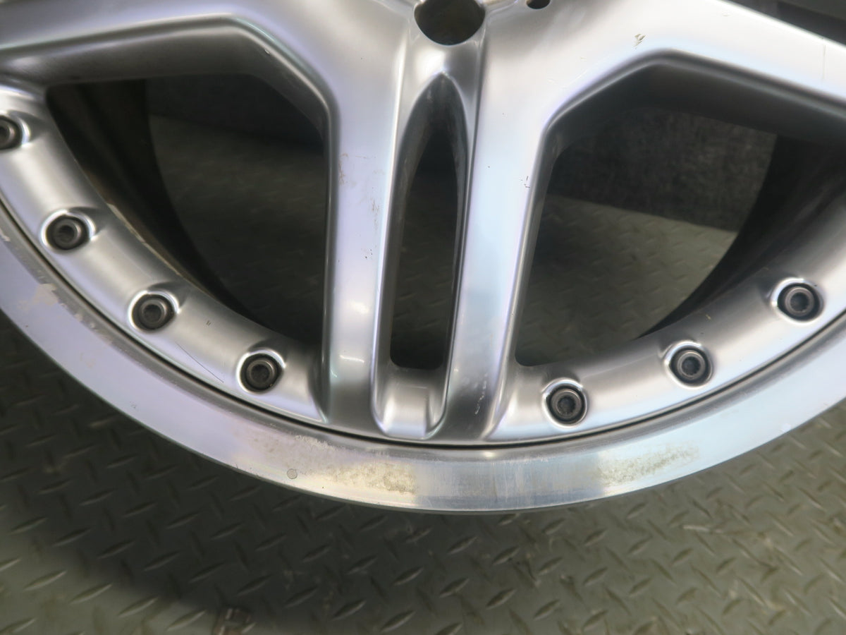 03-12 Mercedes R230 AMG Front 19" R19 Alloy Wheel Rim 19x8.5J ET30 Silver OEM