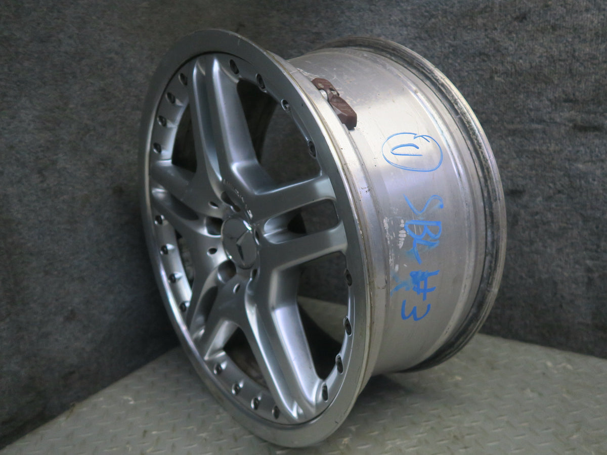 03-12 Mercedes R230 AMG Front 19" R19 Alloy Wheel Rim 19x8.5J ET30 Silver OEM