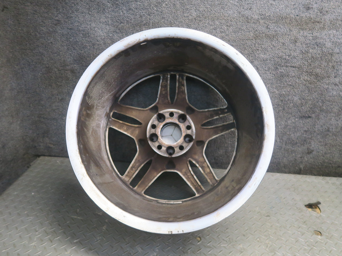 03-12 Mercedes R230 AMG Front 19" R19 Alloy Wheel Rim 19x8.5J ET30 Silver OEM