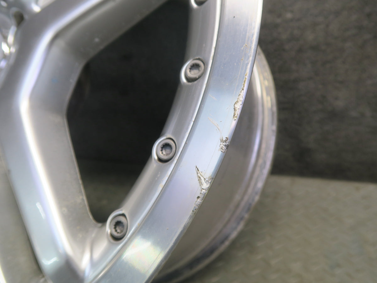 03-12 Mercedes R230 AMG Rear 19" R19 Alloy Wheel Rim 19x10J ET28 Silver OEM