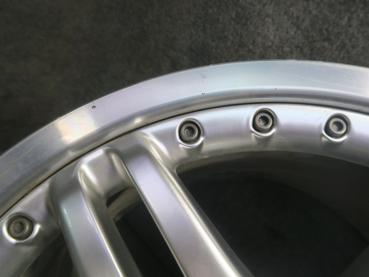 03-12 Mercedes R230 AMG Rear 19" R19 Alloy Wheel Rim 19x10J ET28 Silver OEM