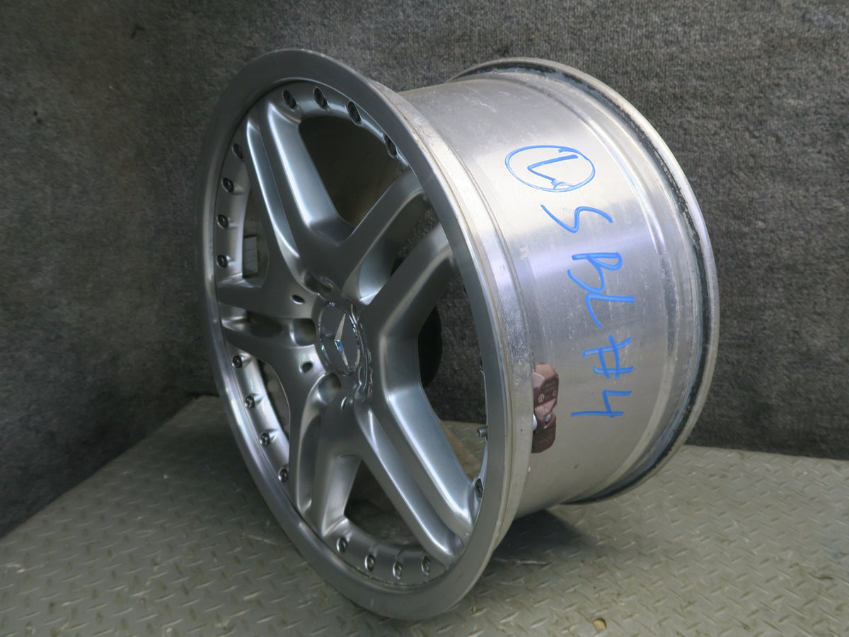 03-12 Mercedes R230 AMG Rear 19" R19 Alloy Wheel Rim 19x10J ET28 Silver OEM