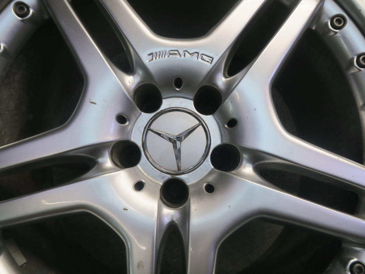 03-12 Mercedes R230 AMG Rear 19" R19 Alloy Wheel Rim 19x10J ET28 Silver OEM