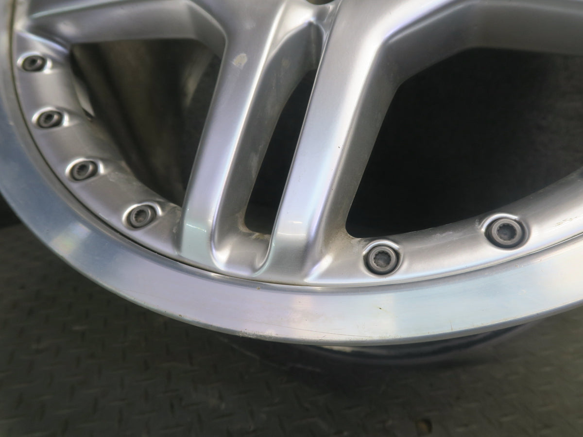 03-12 Mercedes R230 AMG Rear 19" R19 Alloy Wheel Rim 19x10J ET28 Silver OEM