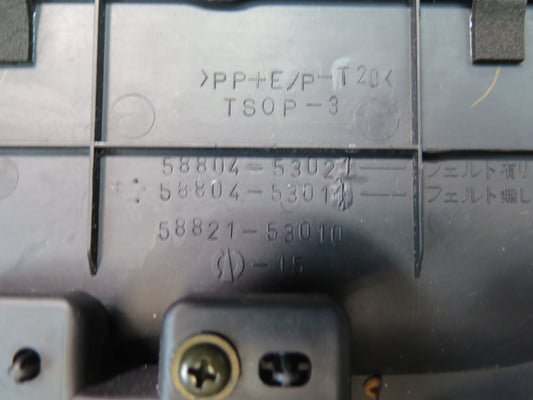 01-05 Lexus JCE10L IS300 Center Console Shifter Trim Panel 58804-53021 Damaged