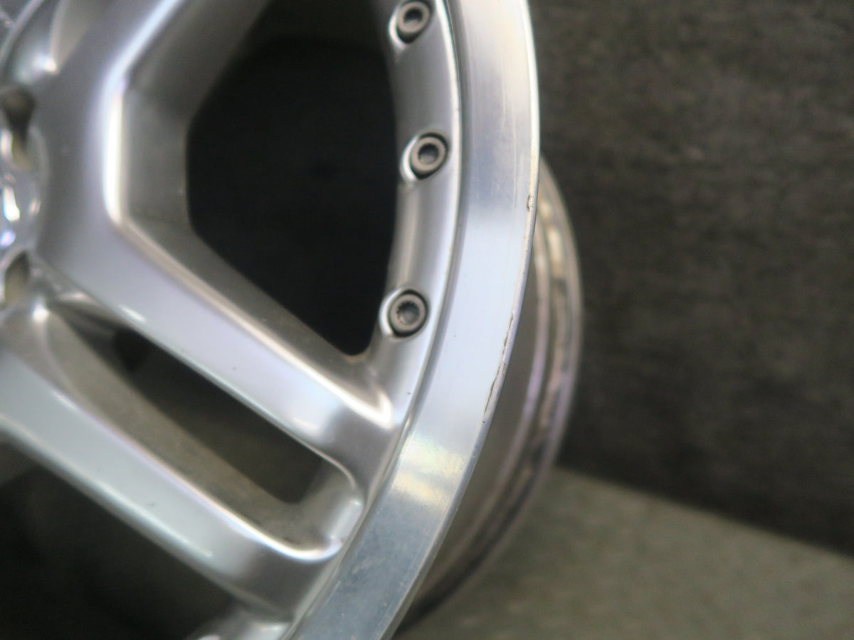 03-12 Mercedes R230 AMG Rear 19" R19 Alloy Wheel Rim 19x10J ET28 Silver OEM