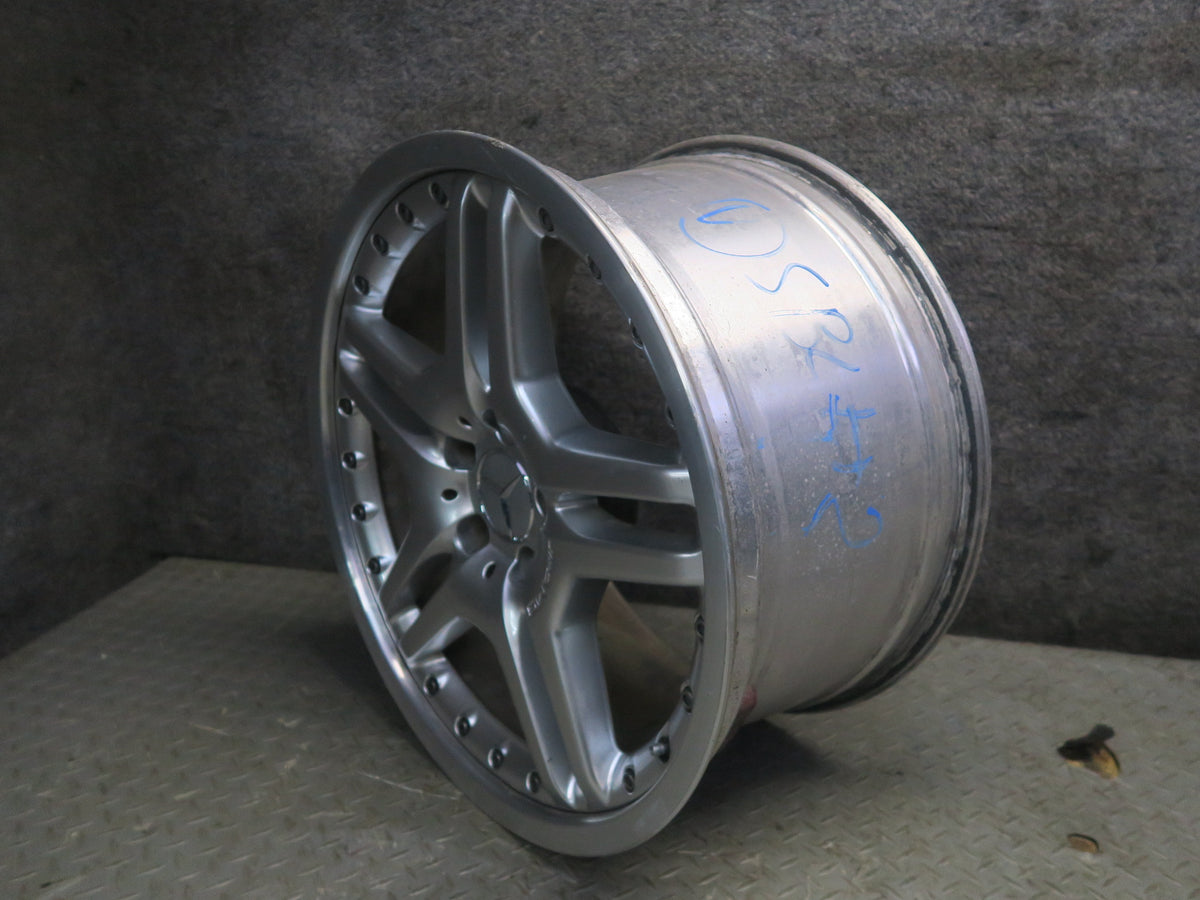 03-12 Mercedes R230 AMG Rear 19" R19 Alloy Wheel Rim 19x10J ET28 Silver OEM