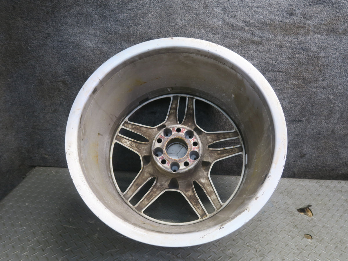 03-12 Mercedes R230 AMG Rear 19" R19 Alloy Wheel Rim 19x10J ET28 Silver OEM