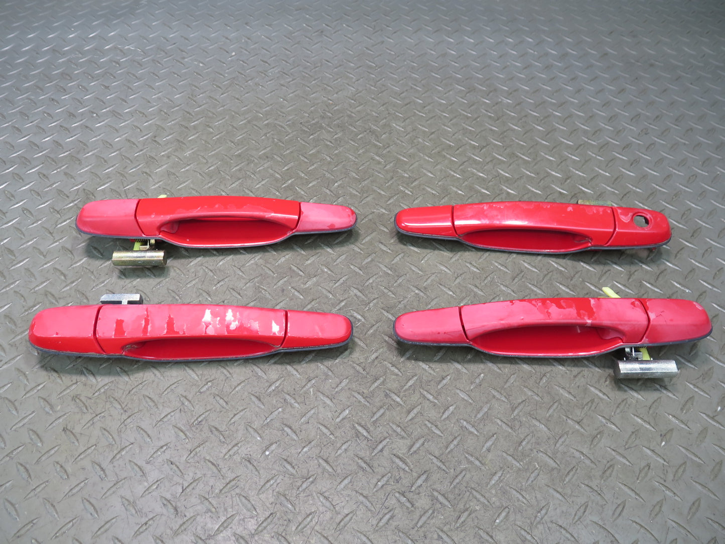 01-05 Lexus JCE10L IS300 Set of 4 Front & Rear Door Exterior Handle RED OEM