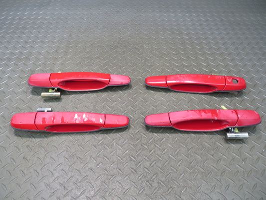 01-05 Lexus JCE10L IS300 Set of 4 Front & Rear Door Exterior Handle RED OEM