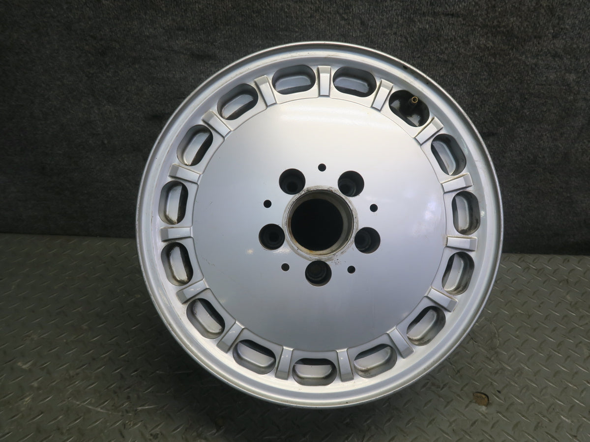 86-91 Mercedes W126 560SEL Factory R15 15" Alloy Wheel Rim 15x7J ET25 Silver OEM