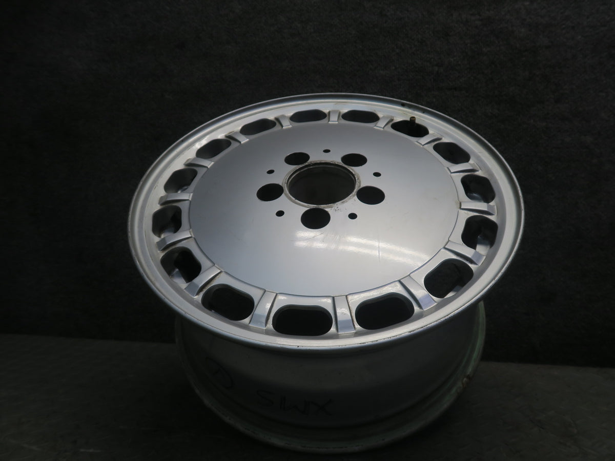 86-91 Mercedes W126 560SEL Factory R15 15" Alloy Wheel Rim 15x7J ET25 Silver OEM